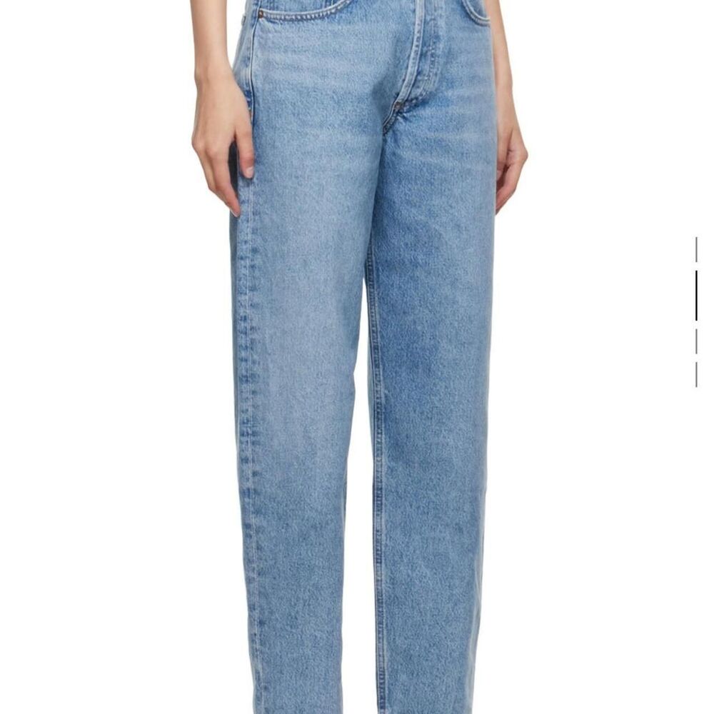 Agolde Women's Blue and Green Jeans - Picture 4 of 5